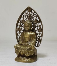 Old Bronze carved Sakyamuni