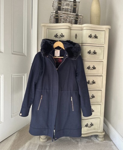 Ted baker navy coat - baker,