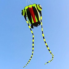 Kite-Large Easy Flyer Soft Kite for Kids-Colorful Green Trilobite-It'S Big! 30 I