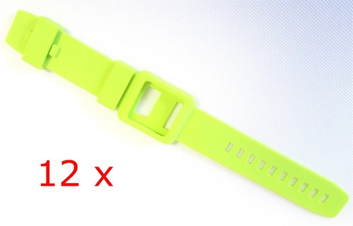 Lot silicone watch band - lot, 12