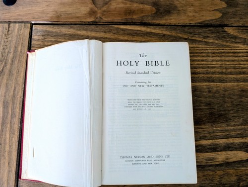 Holy bible revised - holy,