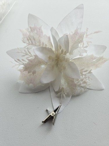 White glitter artificial - white,