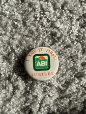 Vintage ABI Jubilee ‘I Saw It First’ Pin Badge (caravan)