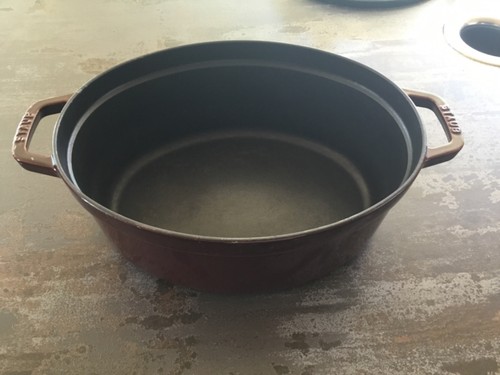Staub enamelled oval - enamelled, cast