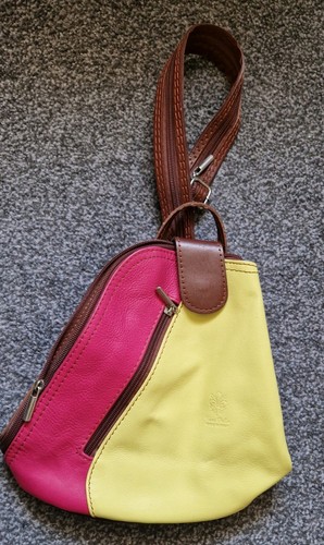 Women pink lemon - pink/lemon, leather