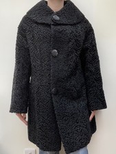 Vintage 1950’s Faux Astrakhan Wool Coat