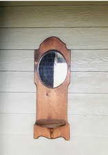 Wood Mirror Wall Shelf 31”