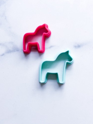 Dala horse polymer - polymer, cutter