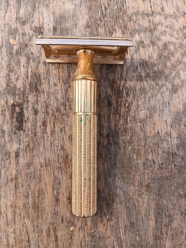 Vintage gillete gold - gold, tone