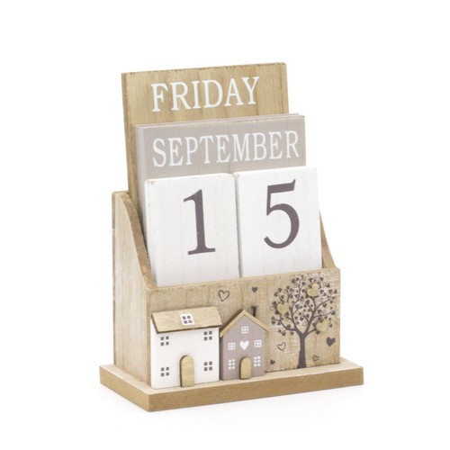 Shabby chic wooden perpetual - shabby,