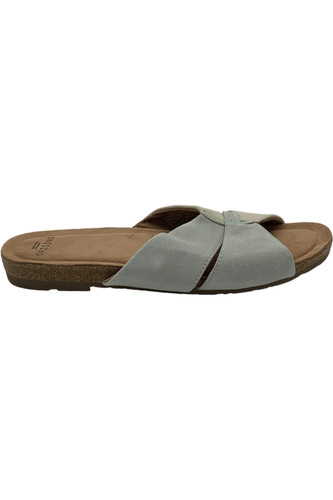 Earth origins suede slide - earth,