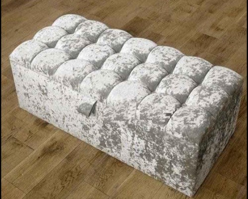 Ottoman blanket box footstool - ottoman,