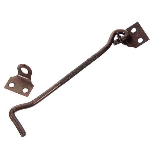 Garage door latch hook - door,