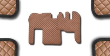 Brown Eco Leather Floor Mats