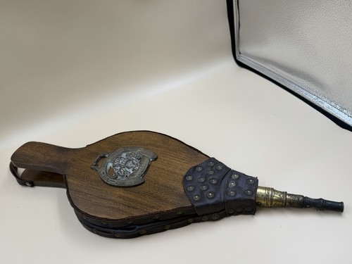 Vintage oak wood bellows - oak,