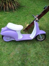 Razor Pocket Electric Moped Scooter Kids Bike Ride 15MPH Lilac Purple Used VGC