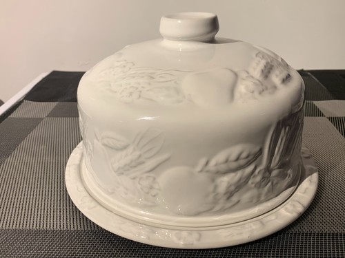 Vintage large cheese dish - vintage,