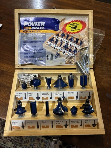 Powercraft router bit set - router, in