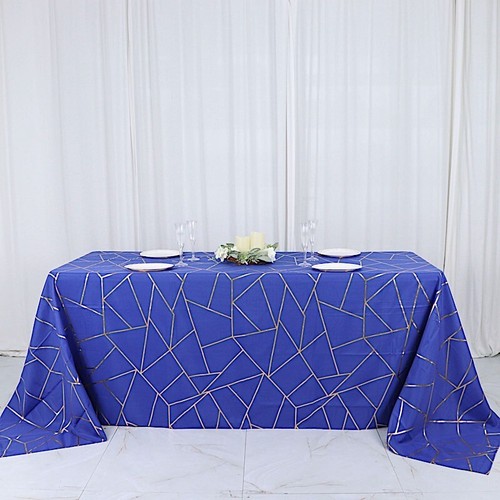 Royal blue gold - gold, 90"x132"