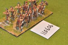 28mm classical / indian - 12 infantry spear & bow - (110606)
