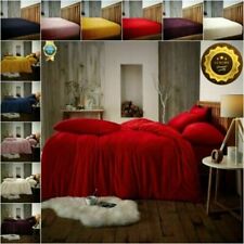 TEDDY BEAR FLEECE DUVET COVER SET PILLOW CASE SHERPA THERMAL WARM SOFT BEDDING