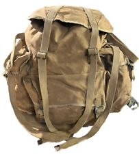British Army WW2 Backpack Bergen Bag Canvas Commando Late Old Military Surplus