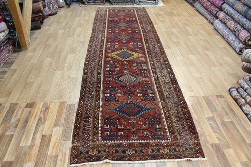 Antique heriz runner - antique, natural