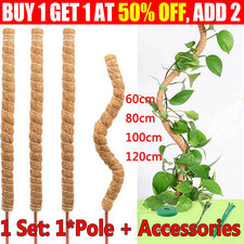 Moss Pole For Indoor Climbing Plant Coco Coir Pole House Plant Stakes Support UK