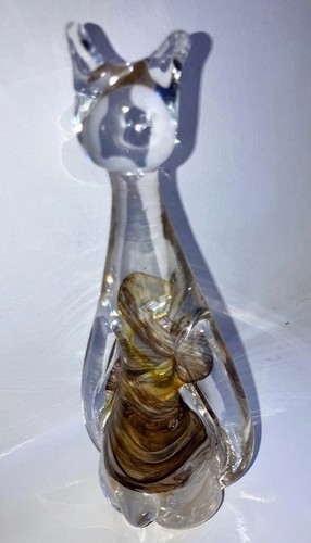 Solid glass cat - solid,