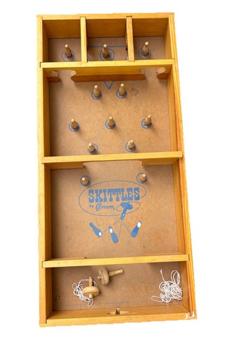 Vintage carrom skittles - carrom,