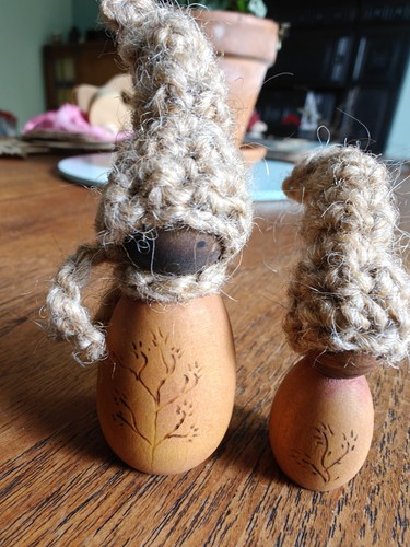 Handcrafted peg dolls - peg,