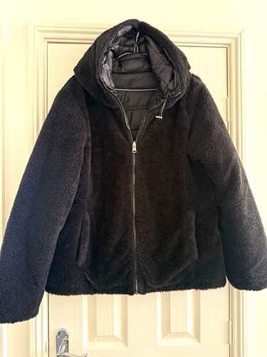 Next hood fleece jacket - bk,