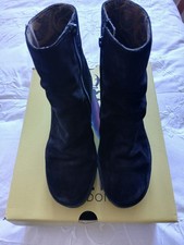 FLY. black Ankle Suede Wedge