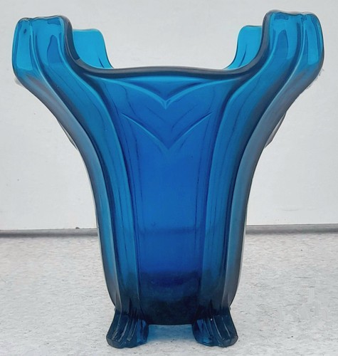 Sowerby blue glass vase - glass,