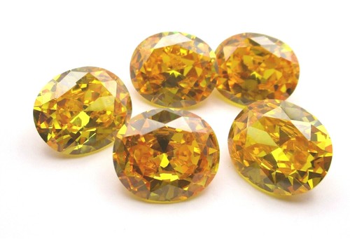 Yellow oval cubic - oval,