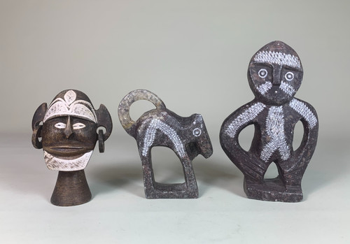 Hand carved stone - stone, african