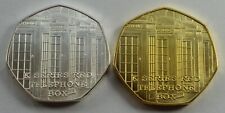 Pair of RED TELEPHONE BOX Silver & 24ct Gold Commemoratives. K Series, British