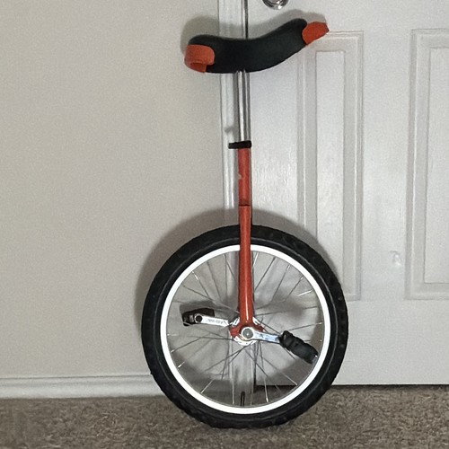 Orange black 18in unicycle - 18in,