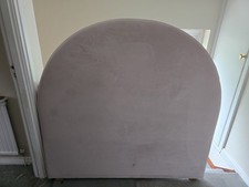 Cute, pink, girly kawaii velvet double bed headboard, luxury, fancy, modern. 