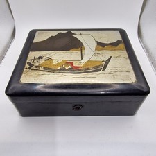 Vintage Japanese Black Lacquer