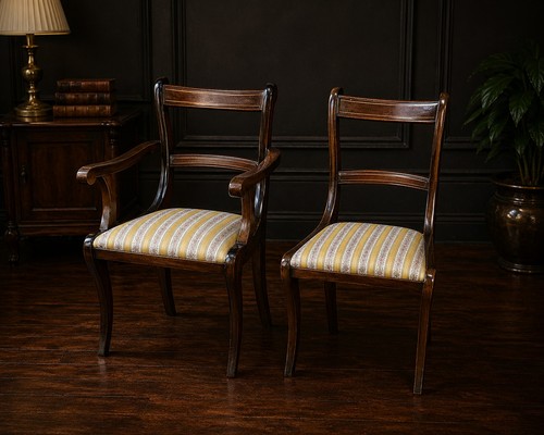 Pair mahogany regency style - pair,