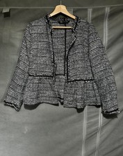 ZARA Tweed Peplum Jacket /