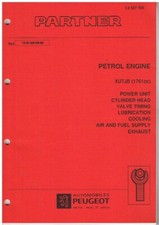 PEUGEOT PARTNER ORIGINAL 1998 FACTORY XU7JB 1761cc PETROL ENGINE OVERHAUL MANUAL
