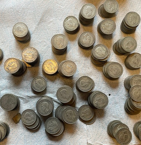 Vintage half crown coins all