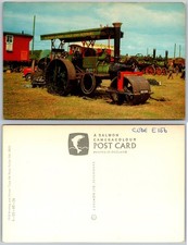 Fowler Steam Tractor Cold Ash Newbury Postcard
