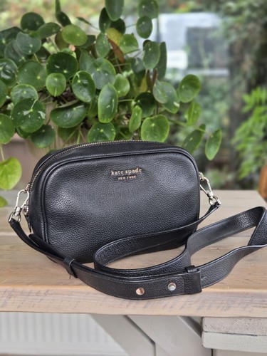 Kate spade black leather small - kate,
