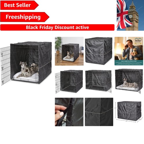 Comfortable black dog crate - comfortable,