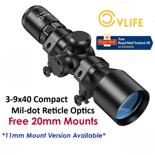 Cvlife 9x40 rifle - 3-9x40, scope