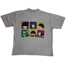 Vintage Men’s T-Shirt Dennis The Menace 1997 Grey Size Large