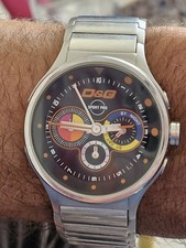 genuine D&G  Men's DW0209 Codename Collection Chronograph Black Dial Watch